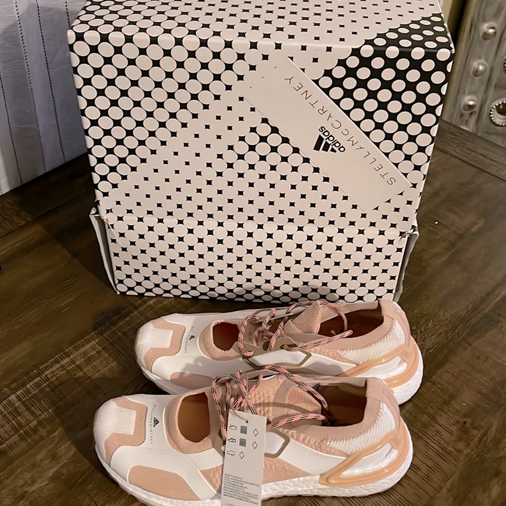 Pink adidas by Stella McCartney ultra boost sneakers